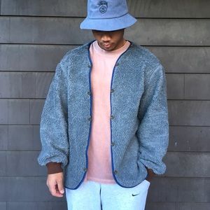 VINTAGE SHERPA FLEECE SWEATER MILITARY LINER STYLE